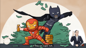 WHEN SUPERHEROES AND BANKS HOLD FINANCIAL POWER