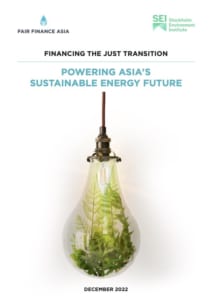 Fair Finance Asia and Stockholm Environment Institute jointly launch Financing the Just Energy Transition in Asia