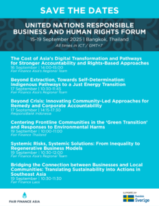Fair Finance Asia’s Joint Sessions on Transition Minerals, Digital Rights, and Inequality at the United Nations Responsible Business and Human Rights Forum